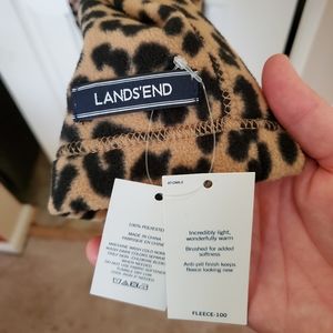 NWT Land's End Cheetah Print Scarf